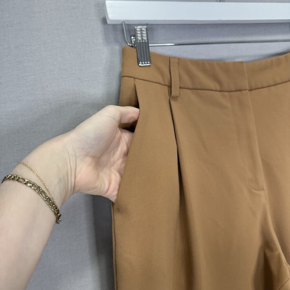 Samsoe Samsoe Paola Trousers Womens‎ Small Brown Sugar Wide Leg Minimalist Pants - Picture 3 of 13